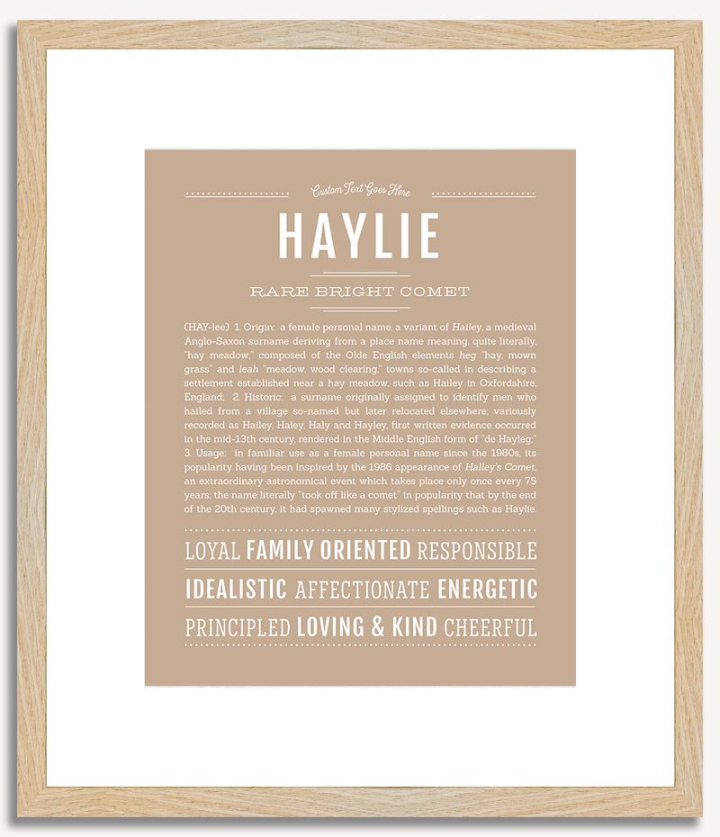 Haylie | Name Art Print