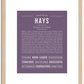 Hays | Name Art Print