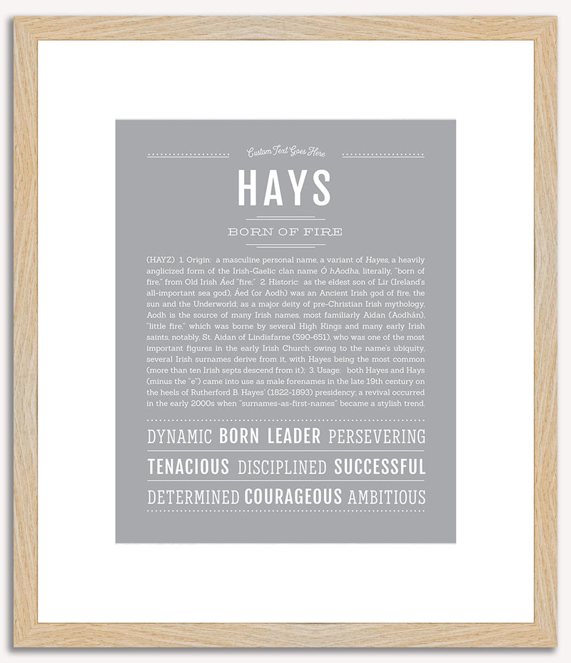 Hays | Name Art Print