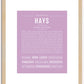 Hays | Name Art Print