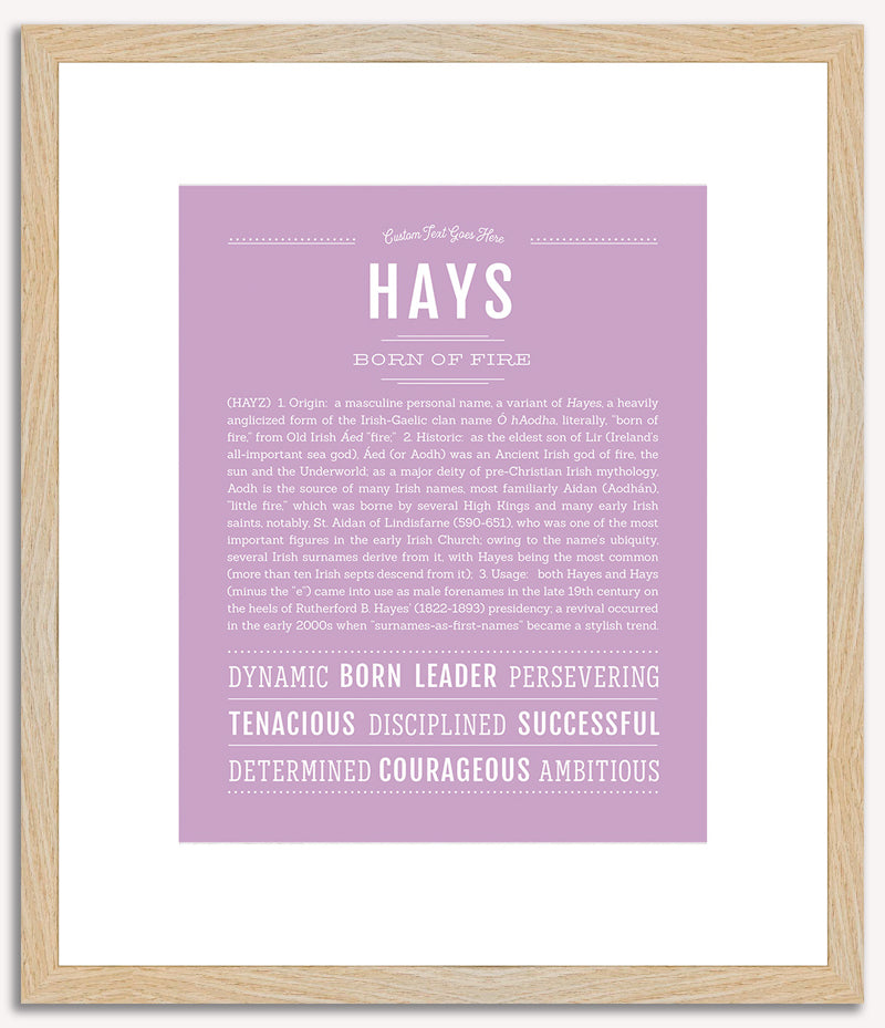 Hays | Name Art Print