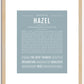 Hazel | Name Art Print