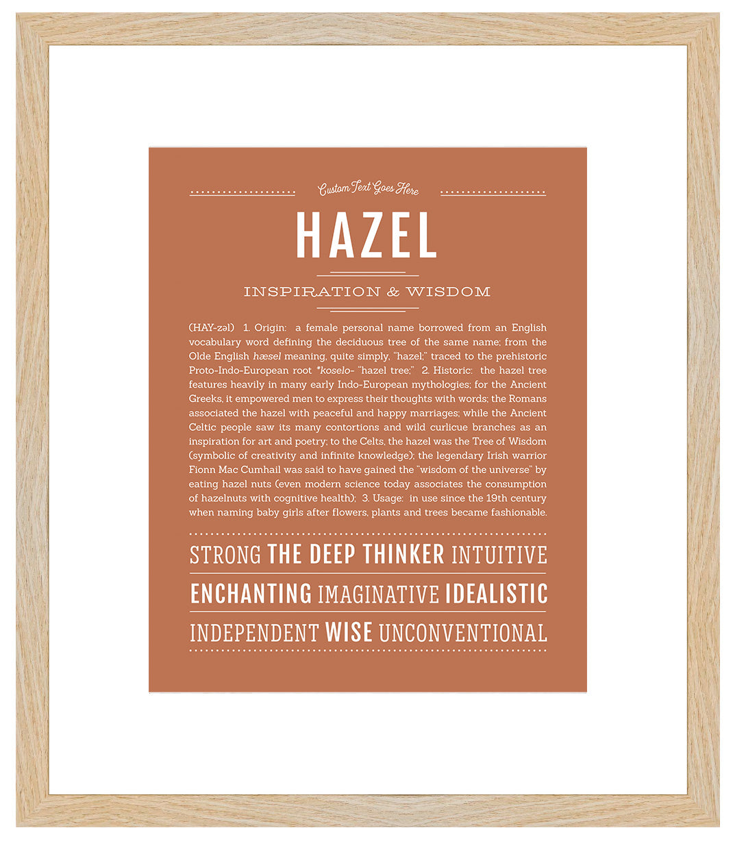 Hazel | Name Art Print