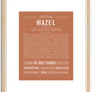 Hazel | Name Art Print