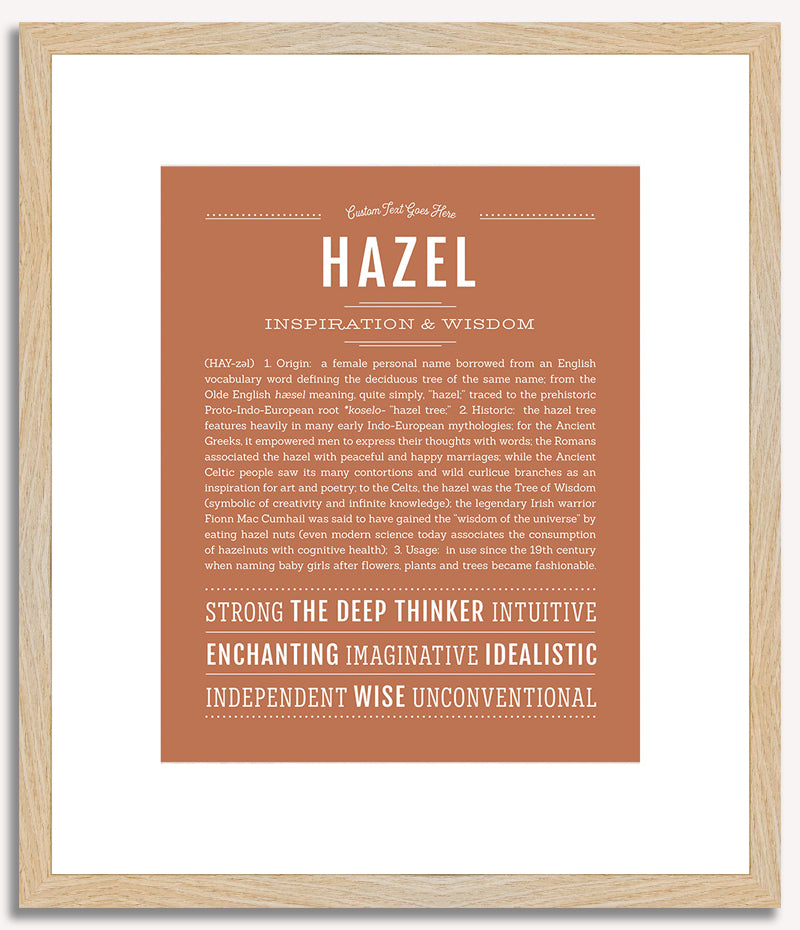 Hazel | Name Art Print