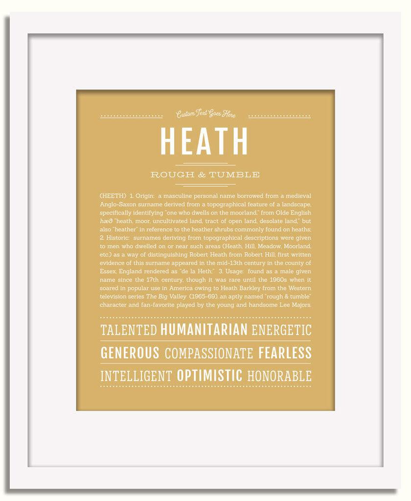 Frame Options | Matte Gold | White Frame, Matted