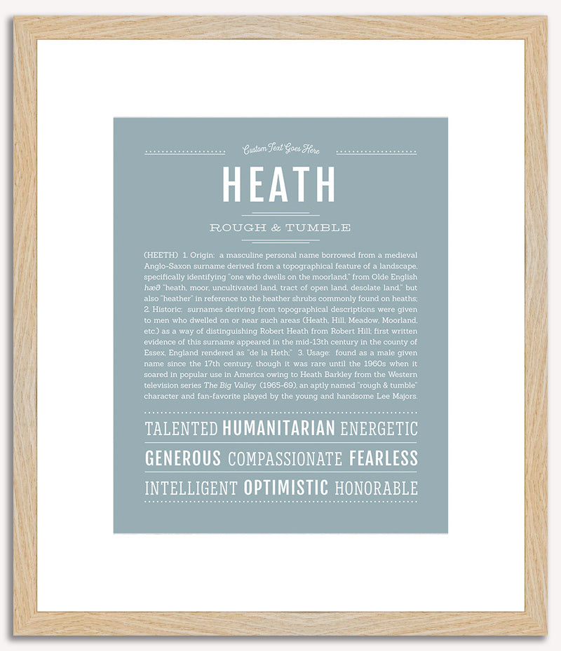 Heath | Name Art Print