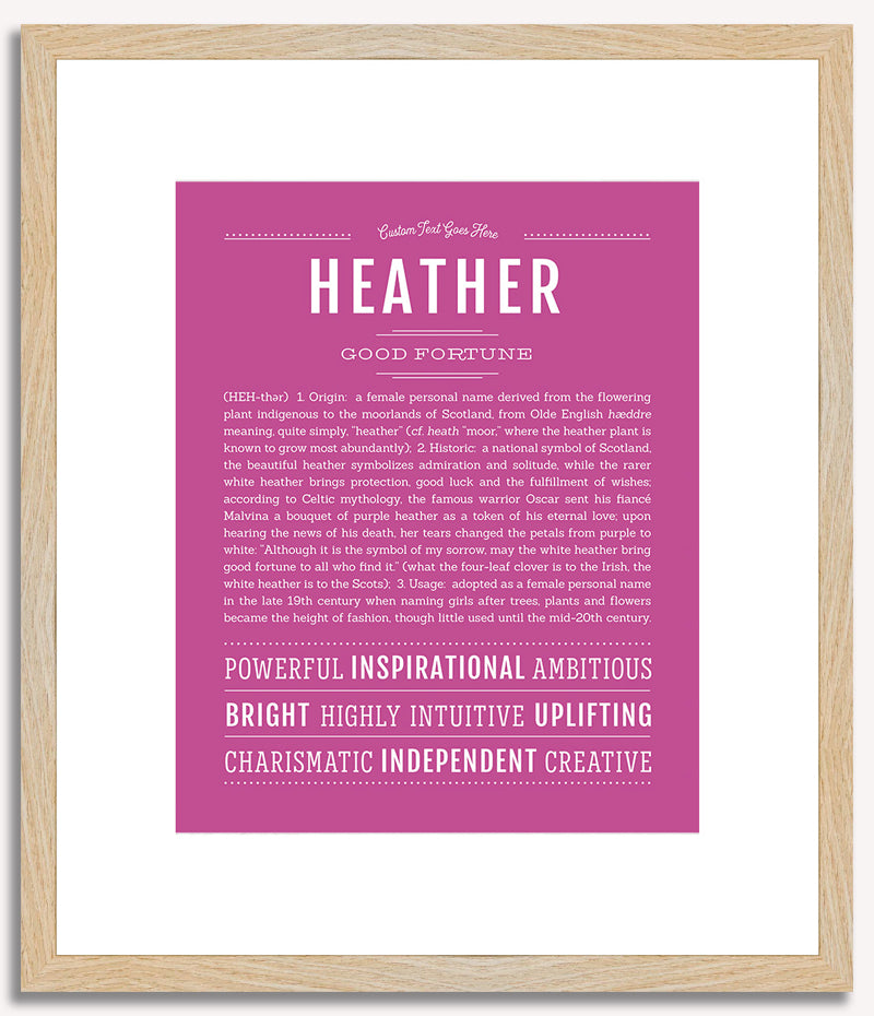 Heather | Name Art Print