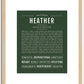 Heather | Name Art Print