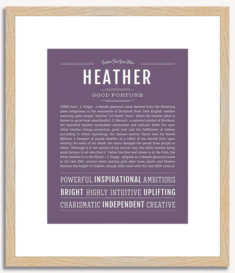 Heather | Name Art Print