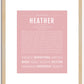 Heather | Name Art Print