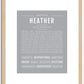 Heather | Name Art Print