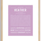 Heather | Name Art Print