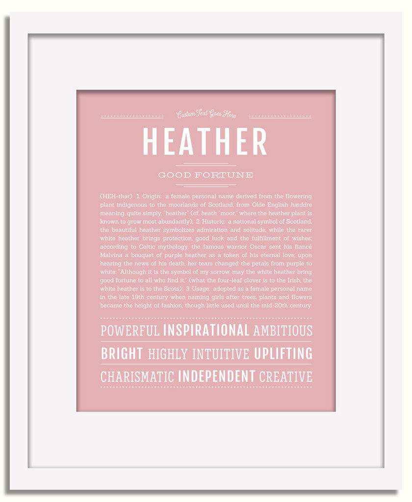 Frame Options | Dusty Rose | White Frame, Matted