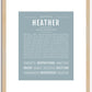 Heather | Name Art Print