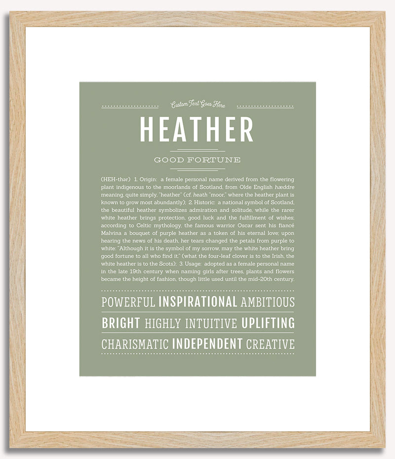 Heather | Name Art Print