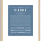 Heather | Name Art Print