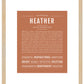 Heather | Name Art Print