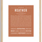 Heather | Name Art Print