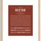 Hector | Name Art Print