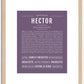 Hector | Name Art Print