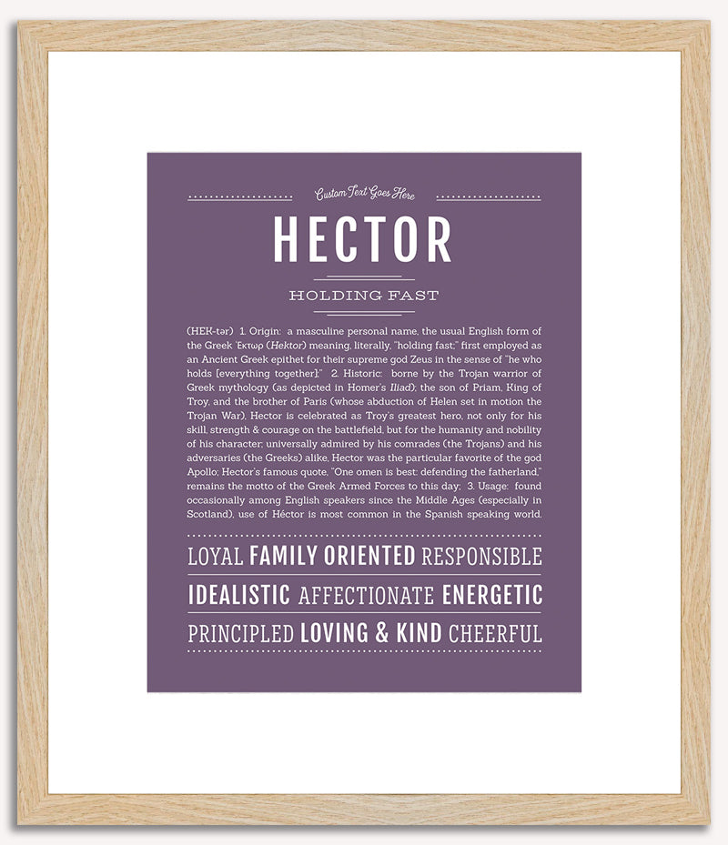 Hector | Name Art Print