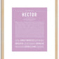 Hector | Name Art Print