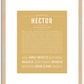 Hector | Name Art Print