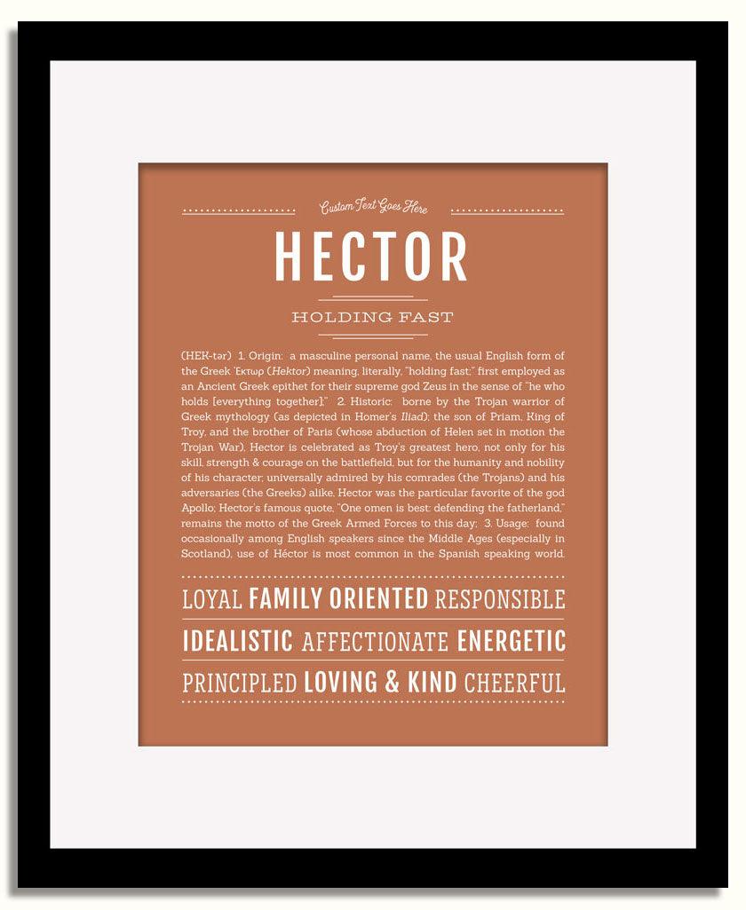 Frame Options | Terra Cotta | Black Frame, Matted