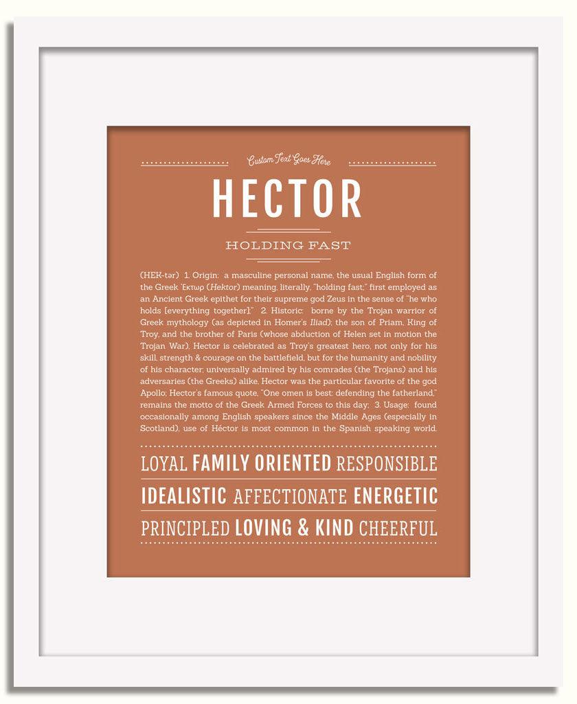 Frame Options | Terra Cotta | White Frame, Matted