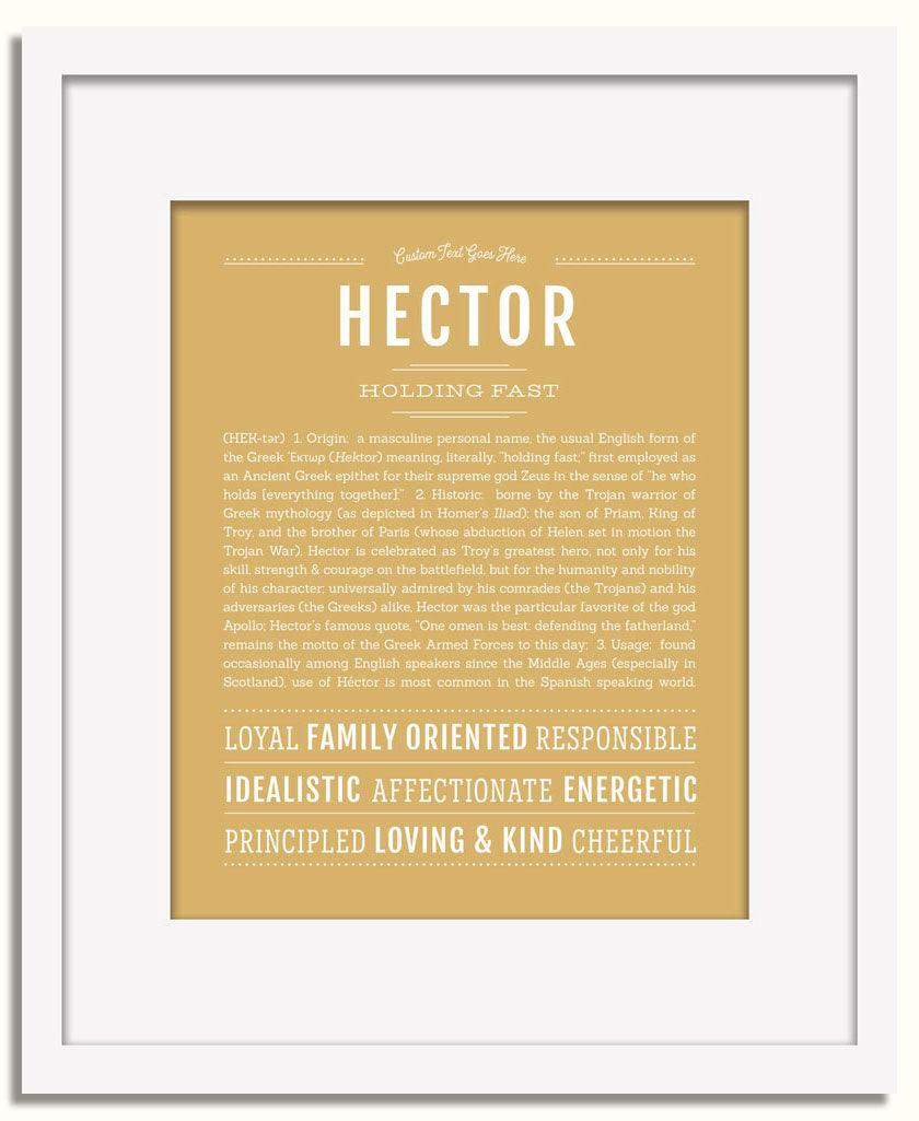 Frame Options | Matte Gold | White Frame, Matted