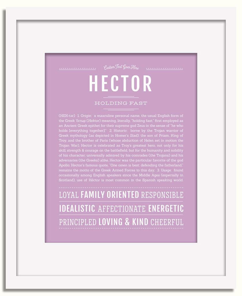 Frame Options | Lilac | White Frame, Matted