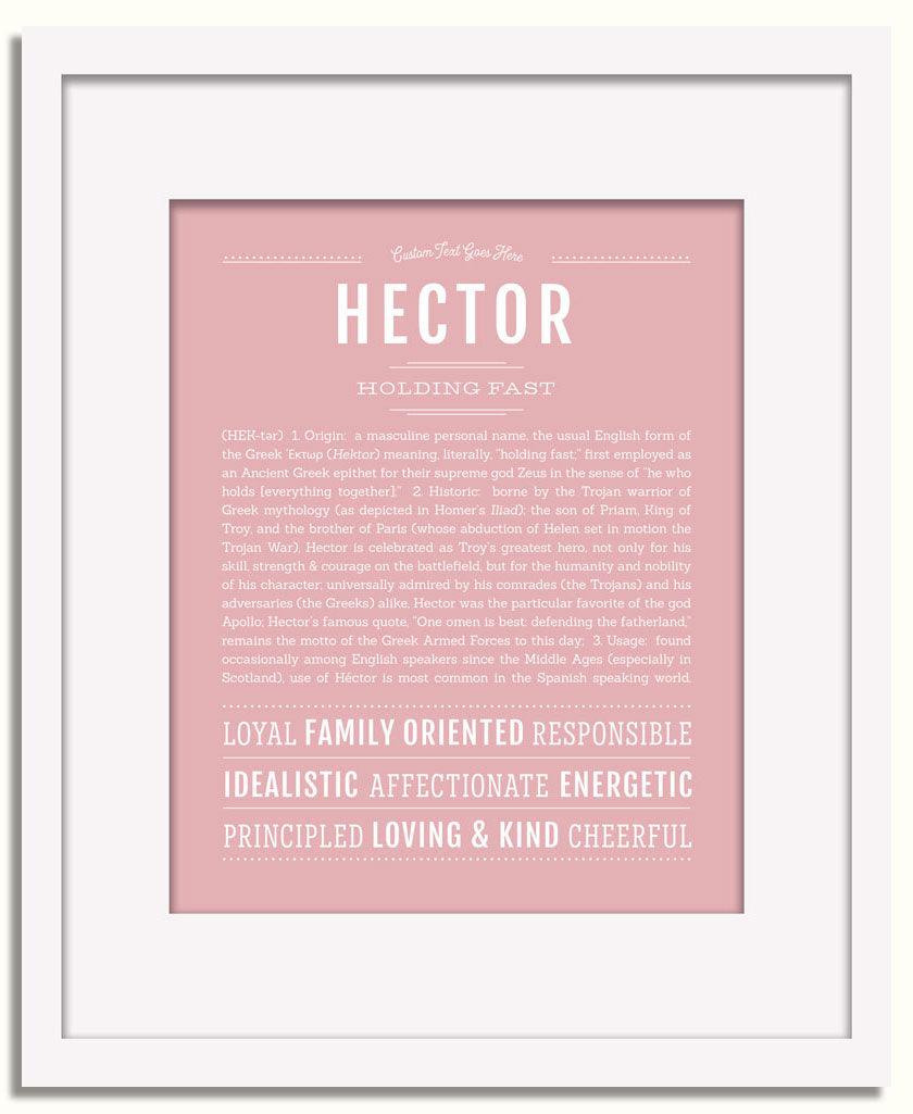 Frame Options | Dusty Rose | White Frame, Matted