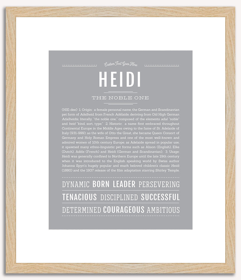 Heidi | Name Art Print