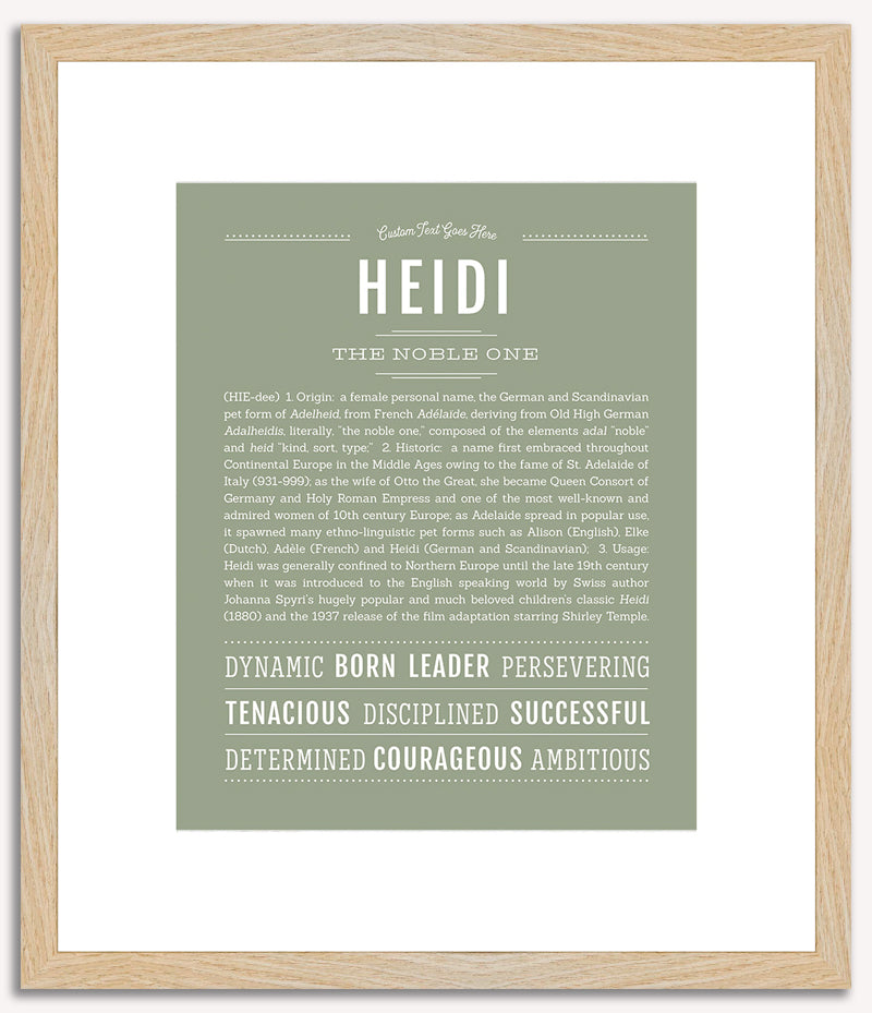 Heidi | Name Art Print