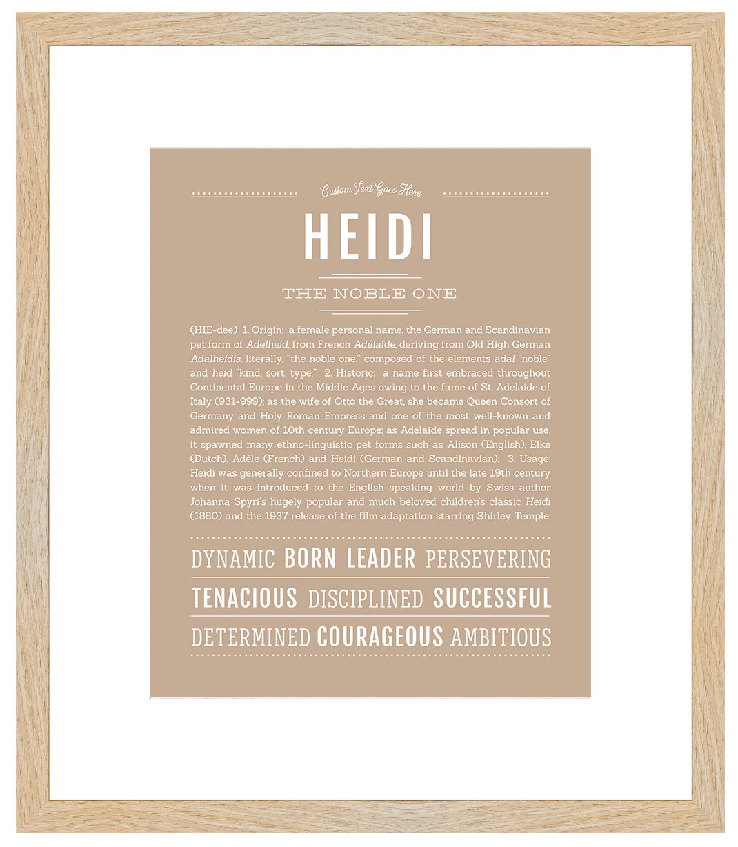 Heidi | Name Art Print