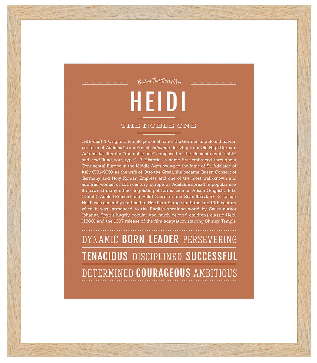 Heidi | Name Art Print