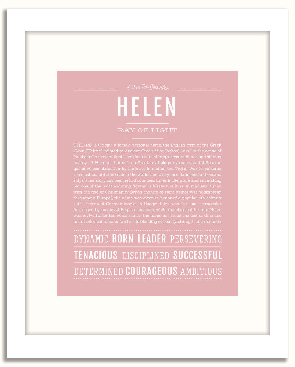 Frame Options | Dusty Rose | White Frame, Matted