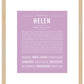 Frame Options | Lilac | Maple Frame, Matted