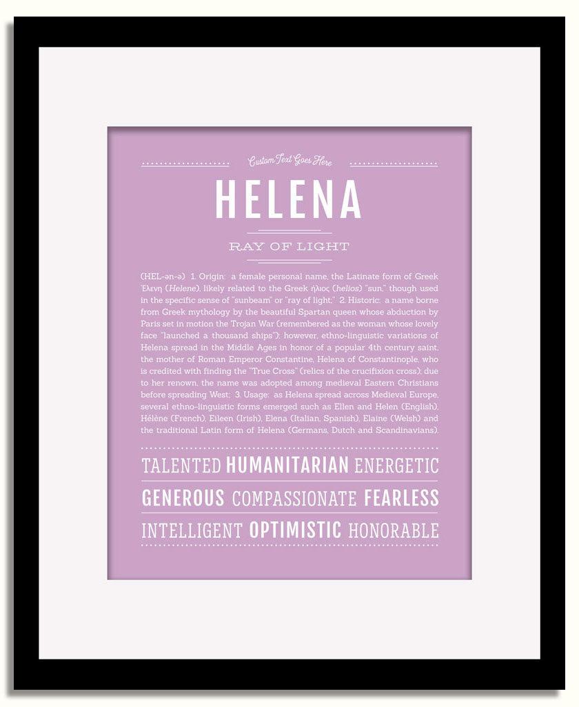 Frame Options | Lilac | Black Frame, Matted