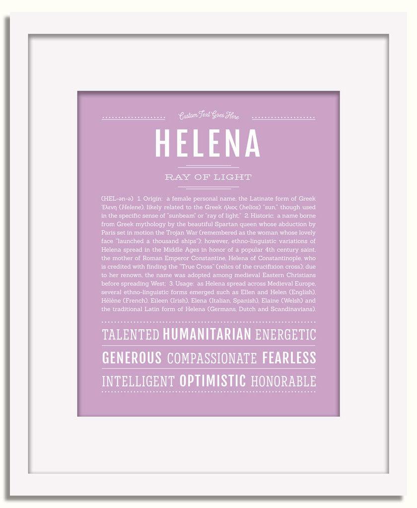 Frame Options | Lilac | White Frame, Matted