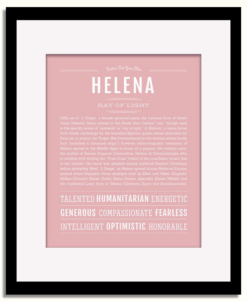 Frame Options | Dusty Rose | Black Frame, Matted