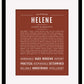 Helene | Name Art Print
