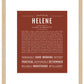 Helene | Name Art Print