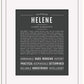 Helene | Name Art Print