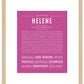 Helene | Name Art Print