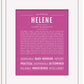 Helene | Name Art Print