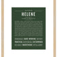 Helene | Name Art Print