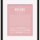 Helene | Name Art Print