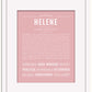 Helene | Name Art Print